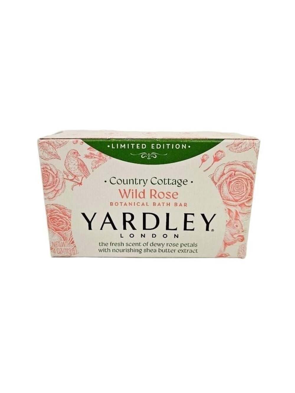 Yardley London Country Cottage Wild Rose Botanical Bath Bar 4 oz